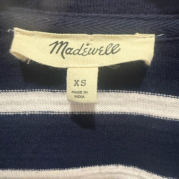 MADEWELL Rugby Polo Tee Sweatshirt in True Midnight Navy‎ - Picture 7 of 9